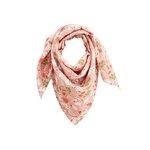 Petit Béguin Foulard en gaze de coton Mindanao 100 x 100 cm. Coloris disponibles : Rose