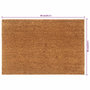 Voir la diapositive 5 : VIDAXL Tapis de porte naturel 60x90 cm fibre de coco touffete