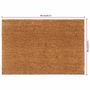 Voir la diapositive 5 : VIDAXL Tapis de porte naturel 60x90 cm fibre de coco touffete