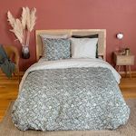 Home collection Parure de couette 3 pcs 100% microfibre, indily. Coloris disponibles : Vert