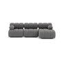 Voir la diapositive 1 : LISA DESIGN Ruby - canapé modulable d'angle droit 4 places en velours texturé