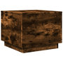 Voir la diapositive 3 : VIDAXL Table basse avec lumieres LED chene fume 50x50x40 cm