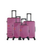SWISS KOPPER SWISS KOPPER - Lot de 4 - Valises grand format, weekend, cabine, cabine XXS RUTI. Coloris disponibles : Violet, Rouge