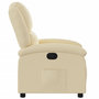 Voir la diapositive 4 : VIDAXL Fauteuil inclinable Creme Tissu