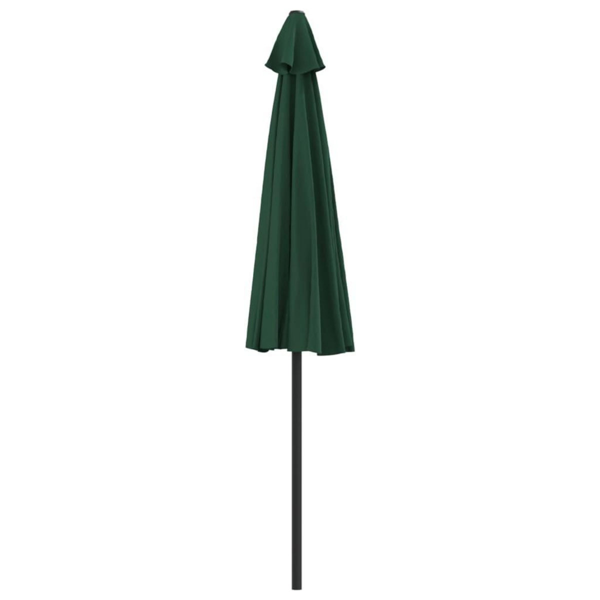 VIDAXL Parasol de balcon avec mat en aluminium Vert 270x144 cm Demi