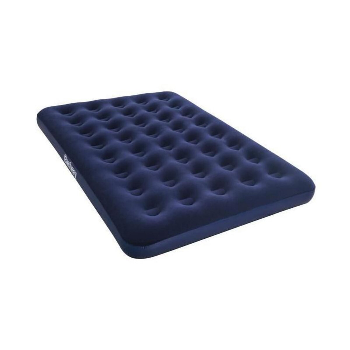 BESTWAY BESTWAY Matelas gonflable floque Horizon Double + Pompe electrique Sidewinder + Sac - 2 places - Bleu