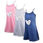OZABI Chemise de Nuit Fantaisie HUMORISTIQUE. Coloris disponibles : Rose, Bleu, Gris