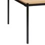 Voir la diapositive 5 : ATMOSPHERA Table à manger effet bois et métal pour 6 personnes ALDEA - Beige