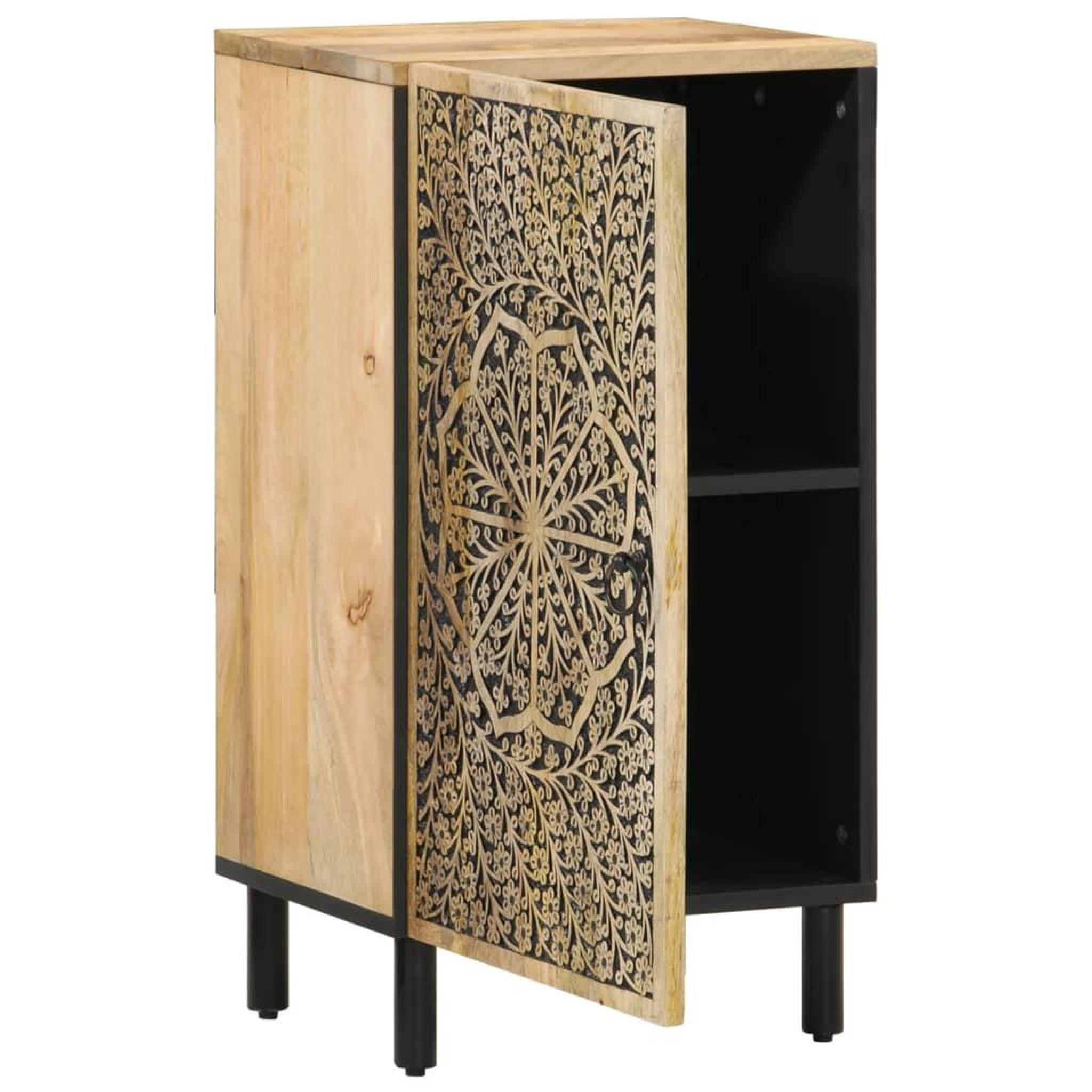 Voir la diapositive 2 : VIDAXL Armoire laterale 40x33x75 cm bois massif de manguier
