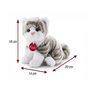 Voir la diapositive 2 : Trudi Peluche Chat Blanc et Gris S