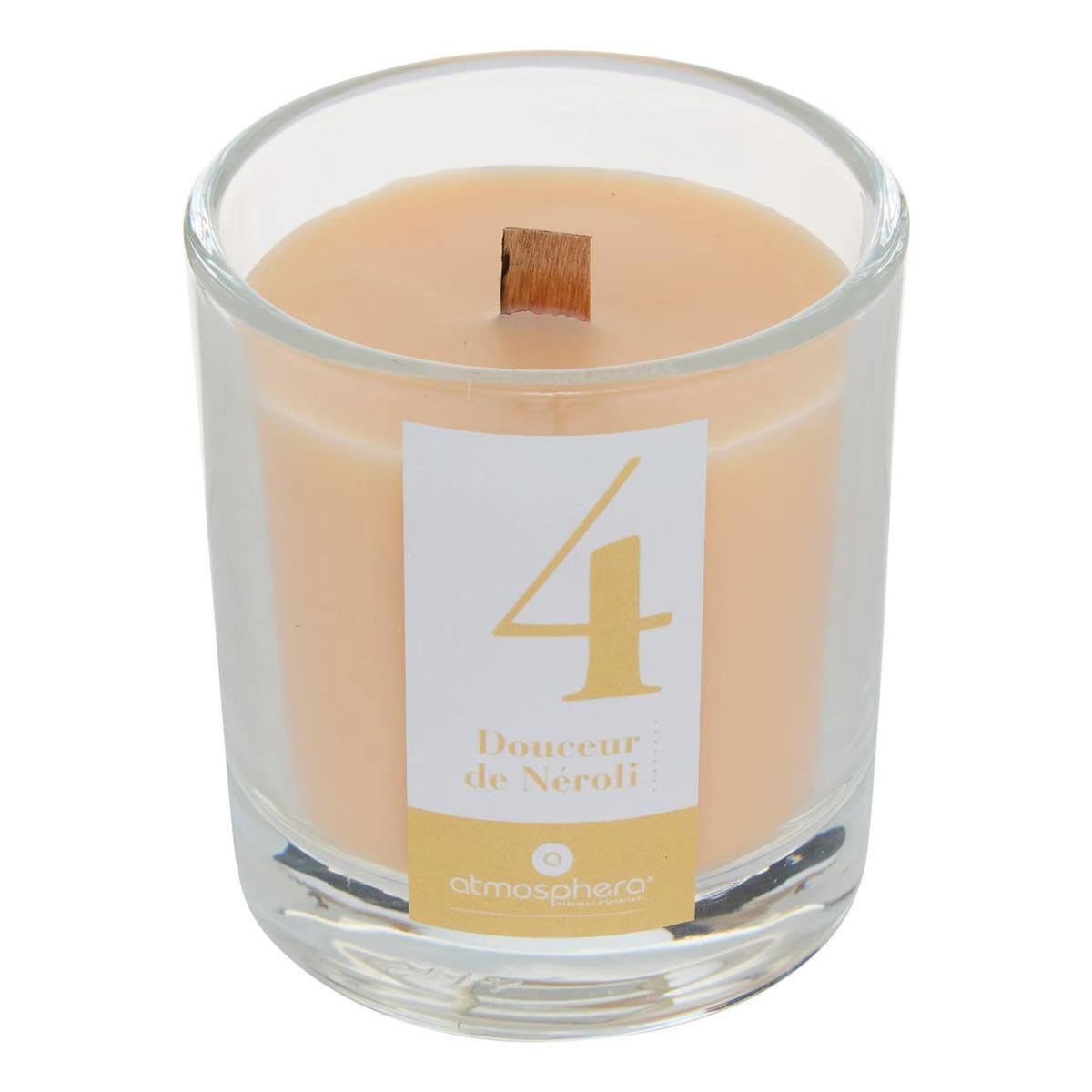 ATMOSPHERA Bougie Parfumée en Verre  Numia  180g Douceur de Néroli