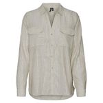 Vero Moda Chemise  Femme Vero  oda Lurex. Coloris disponibles : Beige