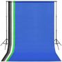 Voir la diapositive 2 : VIDAXL Kit de studio photo boîte a lumiere toile de fond et reflecteur
