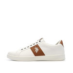 U.S. Polo Assn. Baskets hes/Camel Homme US Polo ASSN High top. Coloris disponibles : Blanc