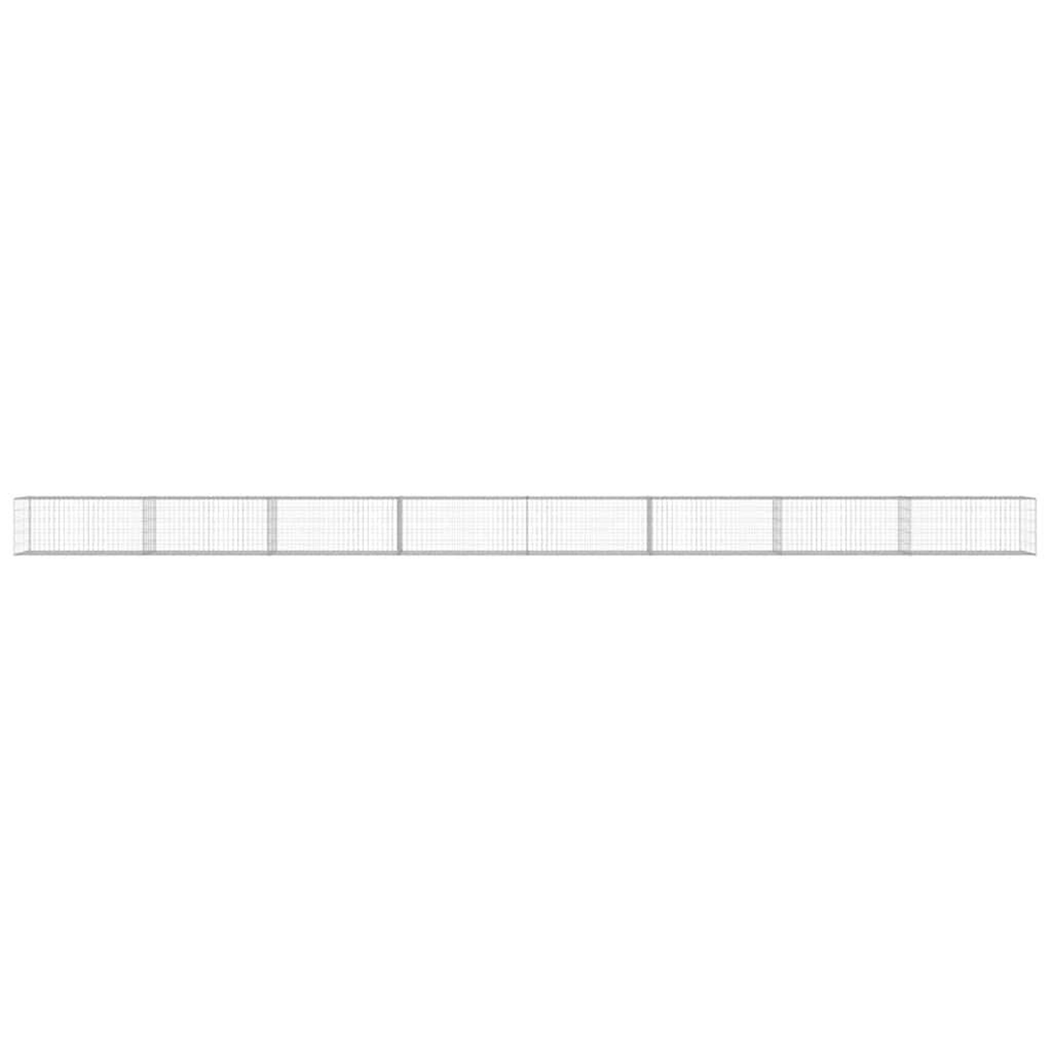 Voir la diapositive 5 : VIDAXL Mur a gabion avec couvercles Acier galvanise 900x50x50 cm