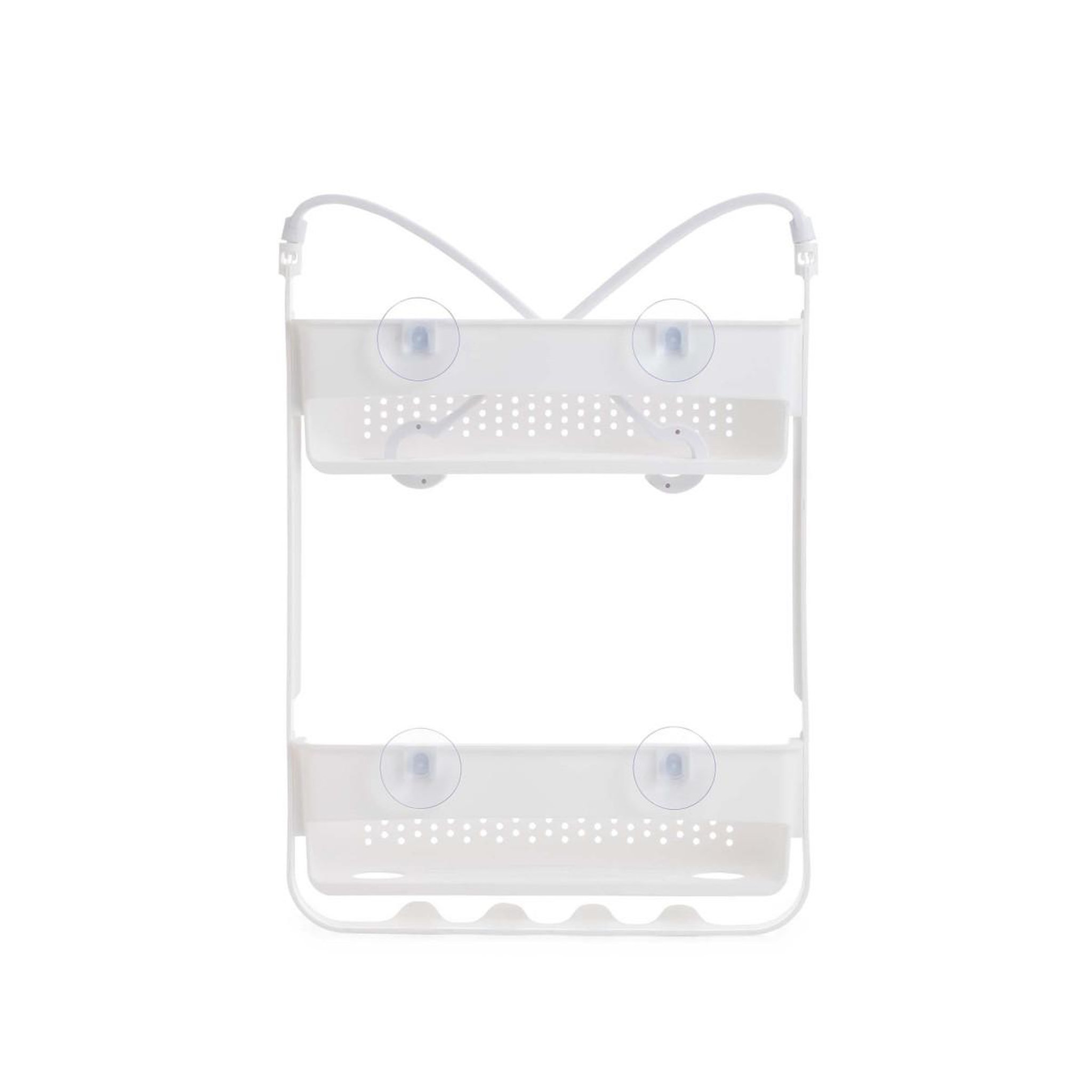 Voir la diapositive 3 : Douceur d'Intérieur Serviteur de douche 2 paniers  vesper  69cm blanc