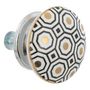 Voir la diapositive 2 : ATMOSPHERA Lot de 2 Boutons de Meuble  Arianna  4cm Blanc