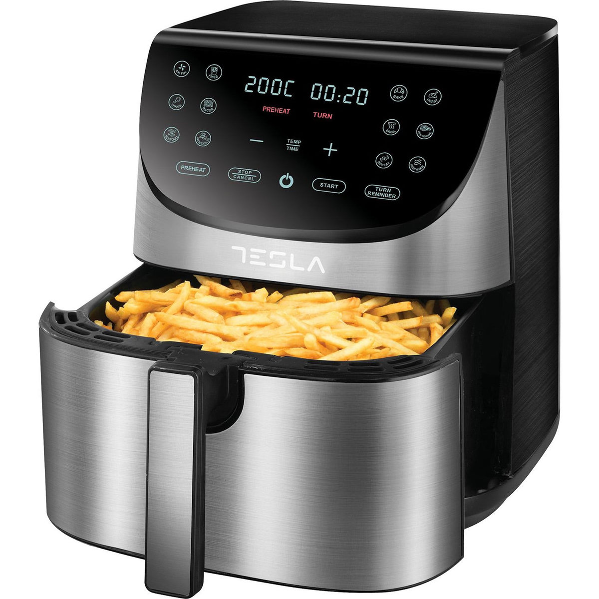 TESLA Friteuse à air chaud air fryer 7l 1700w noir/inox - af701bx
