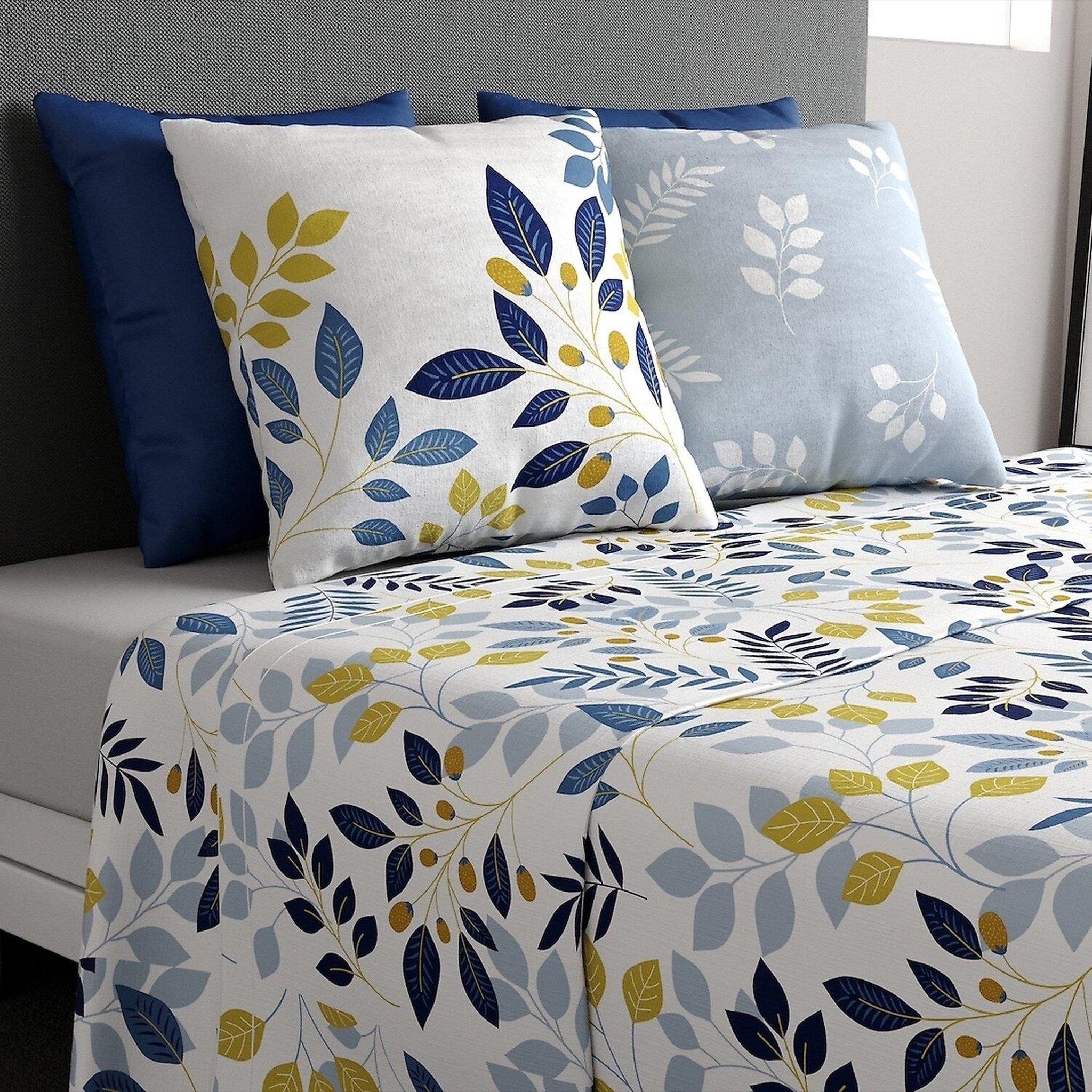 Voir la diapositive 4 : ATELIER DU COTON Parure de drap plat, drap housse 100% coton 57fils-chloé