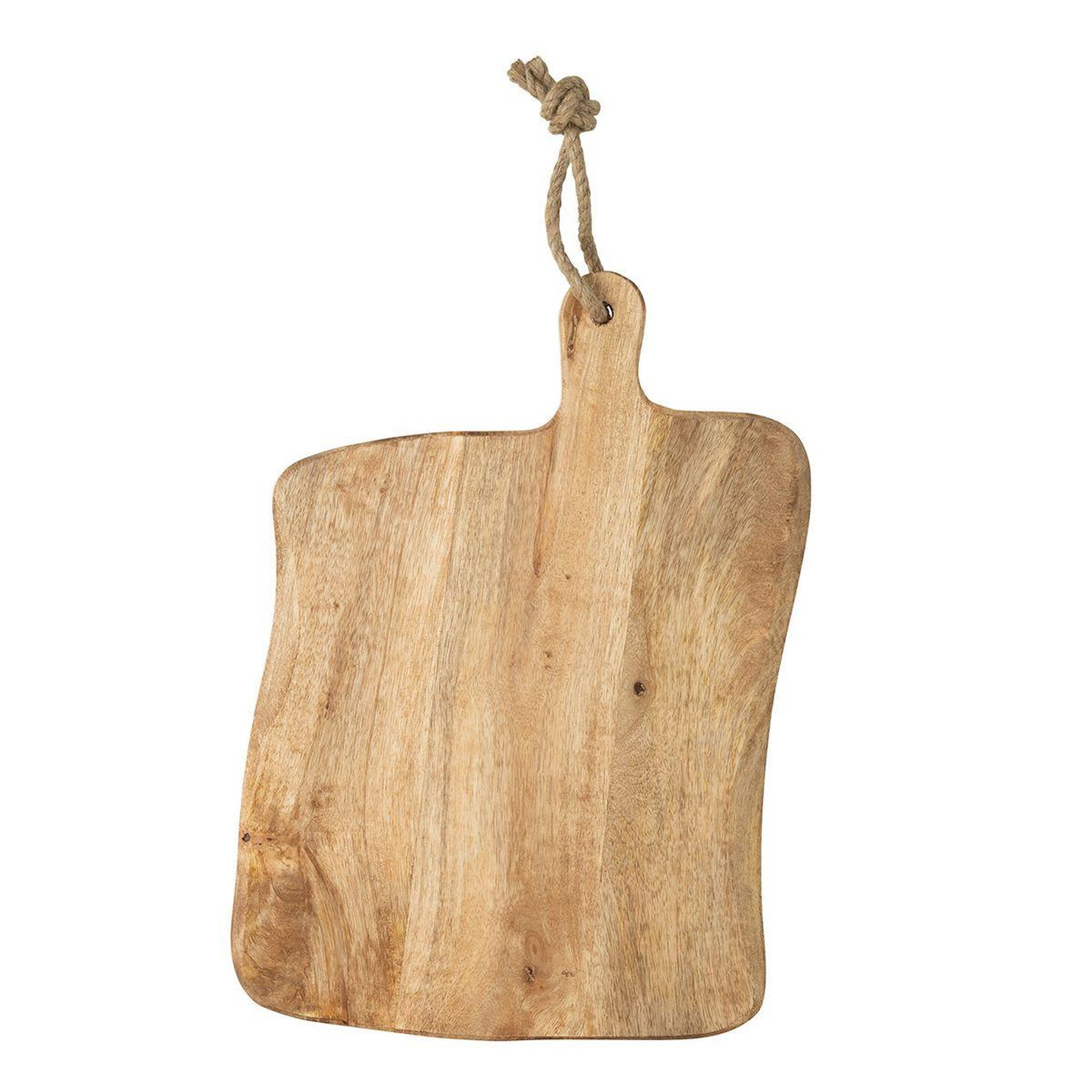 Voir la diapositive 2 : J-LINE Planche à Découper Carrée  Bois  52cm Naturel