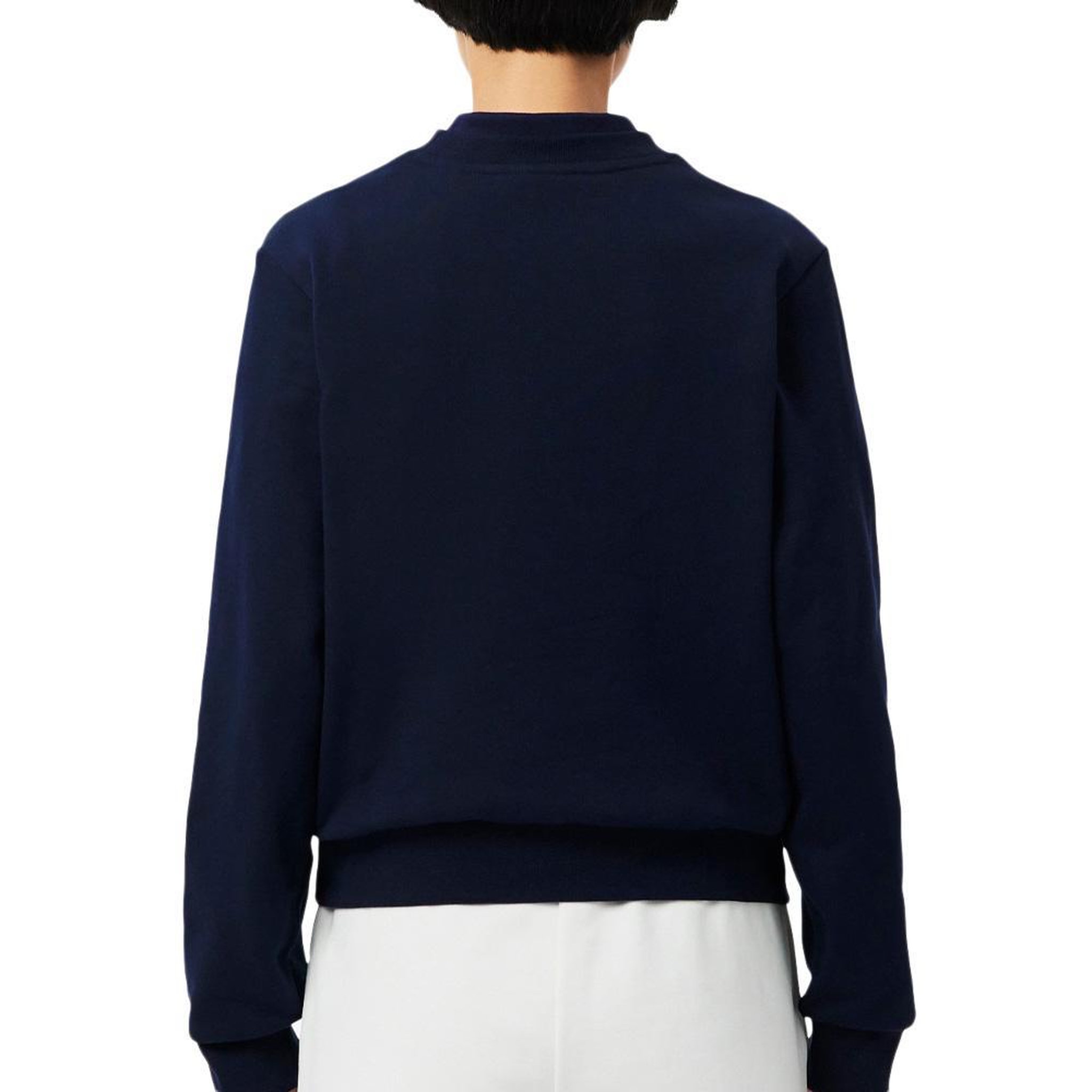Voir la diapositive 4 : Lacoste Sweat marine femme lacoste relaxed fit fleece