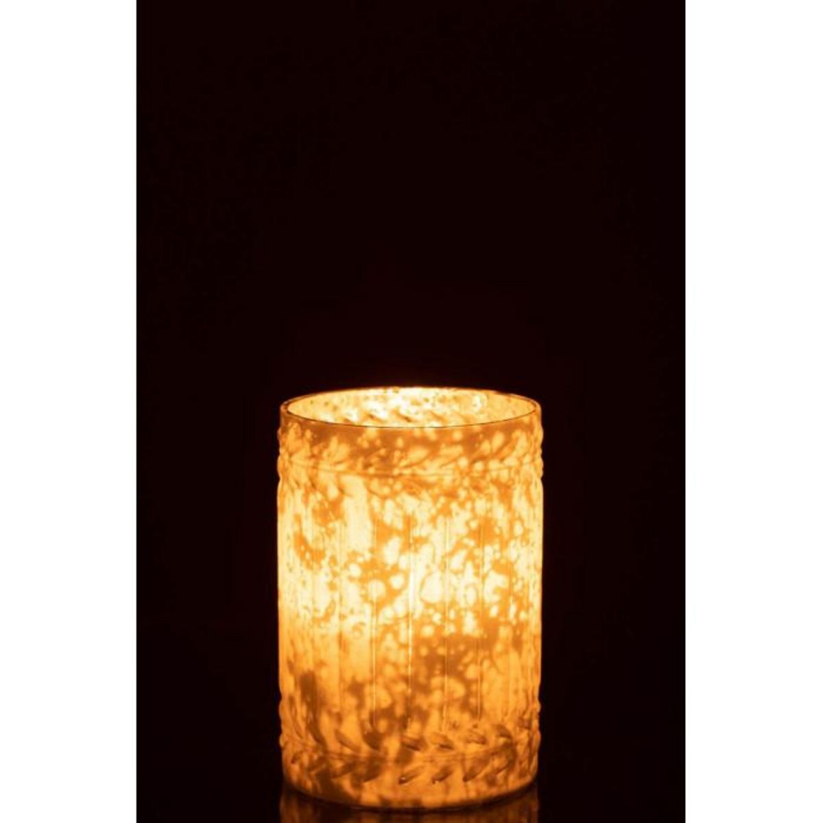 Paris Prix Photophore Déco en Verre  Ezy  18cm Blanc