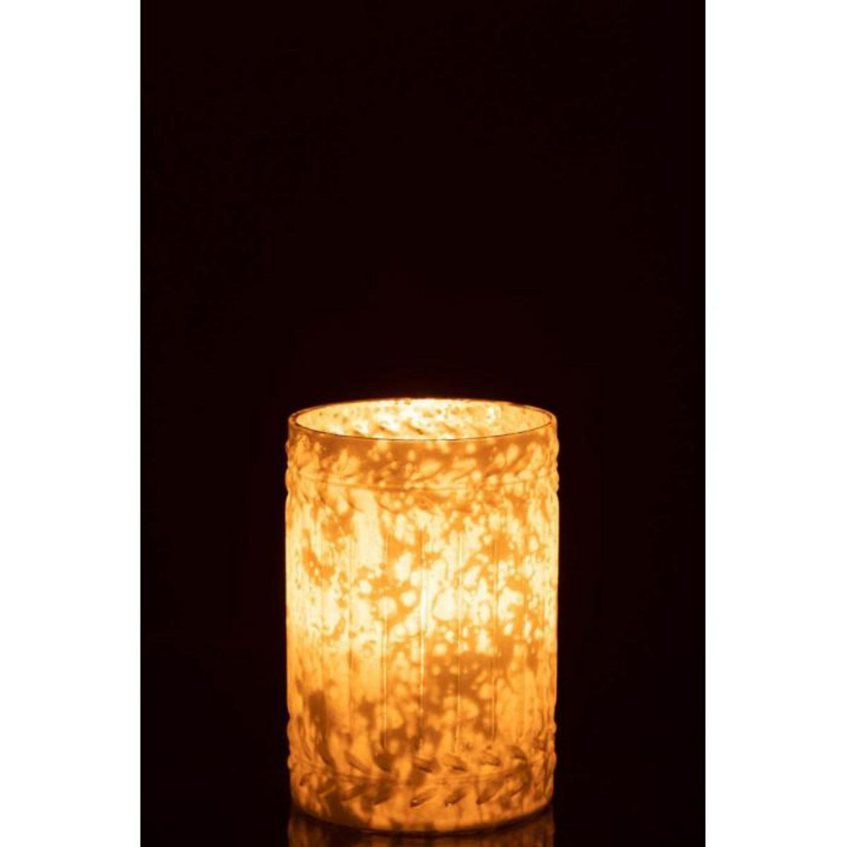 Paris Prix Photophore Déco en Verre  Ezy  18cm Blanc