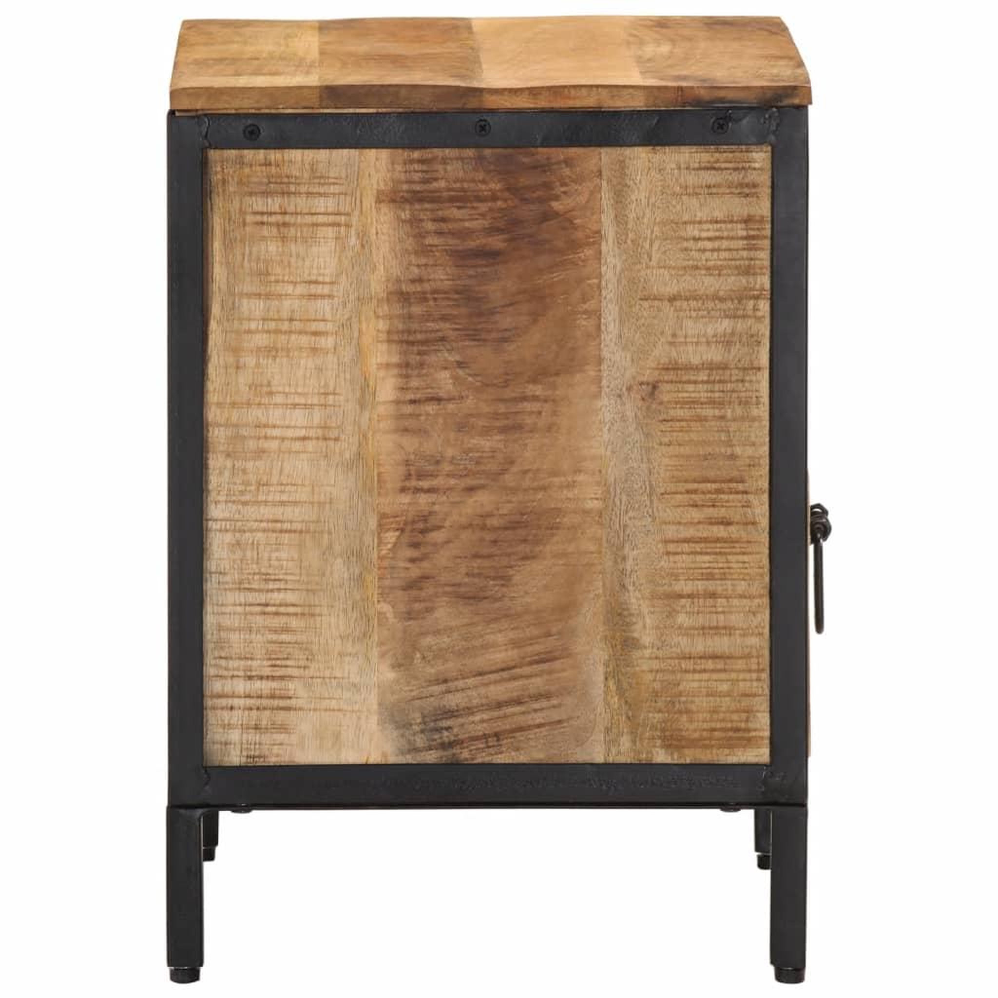 Voir la diapositive 4 : VIDAXL Table de chevet 40x35x50 cm bois de manguier massif