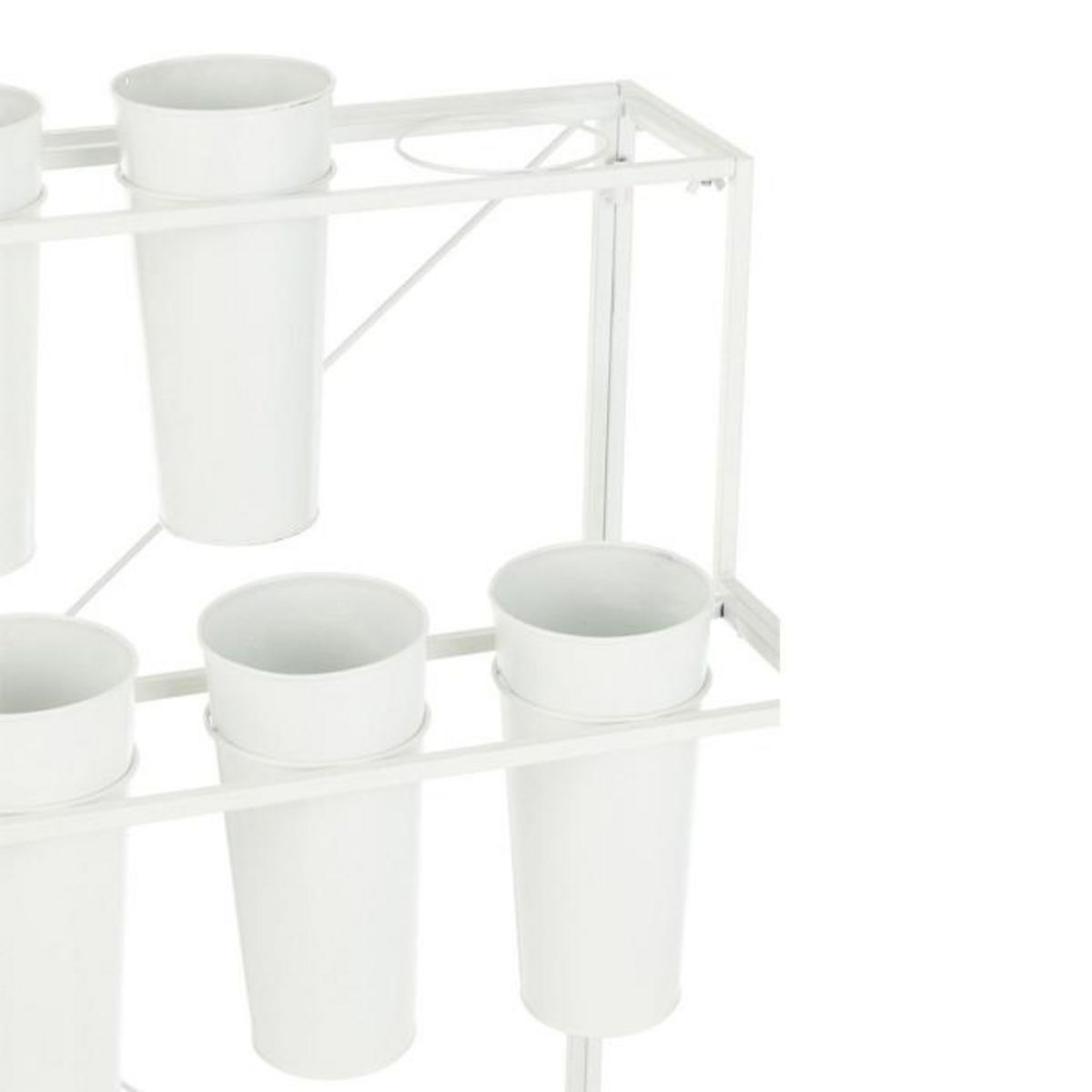 Paris Prix Présentoir à Fleurs 18 Pièces  Clarence  95cm Blanc