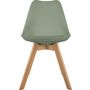 Voir la diapositive 2 : ATMOSPHERA Lot de 4 chaises style scandinave pieds bois massif OPRA