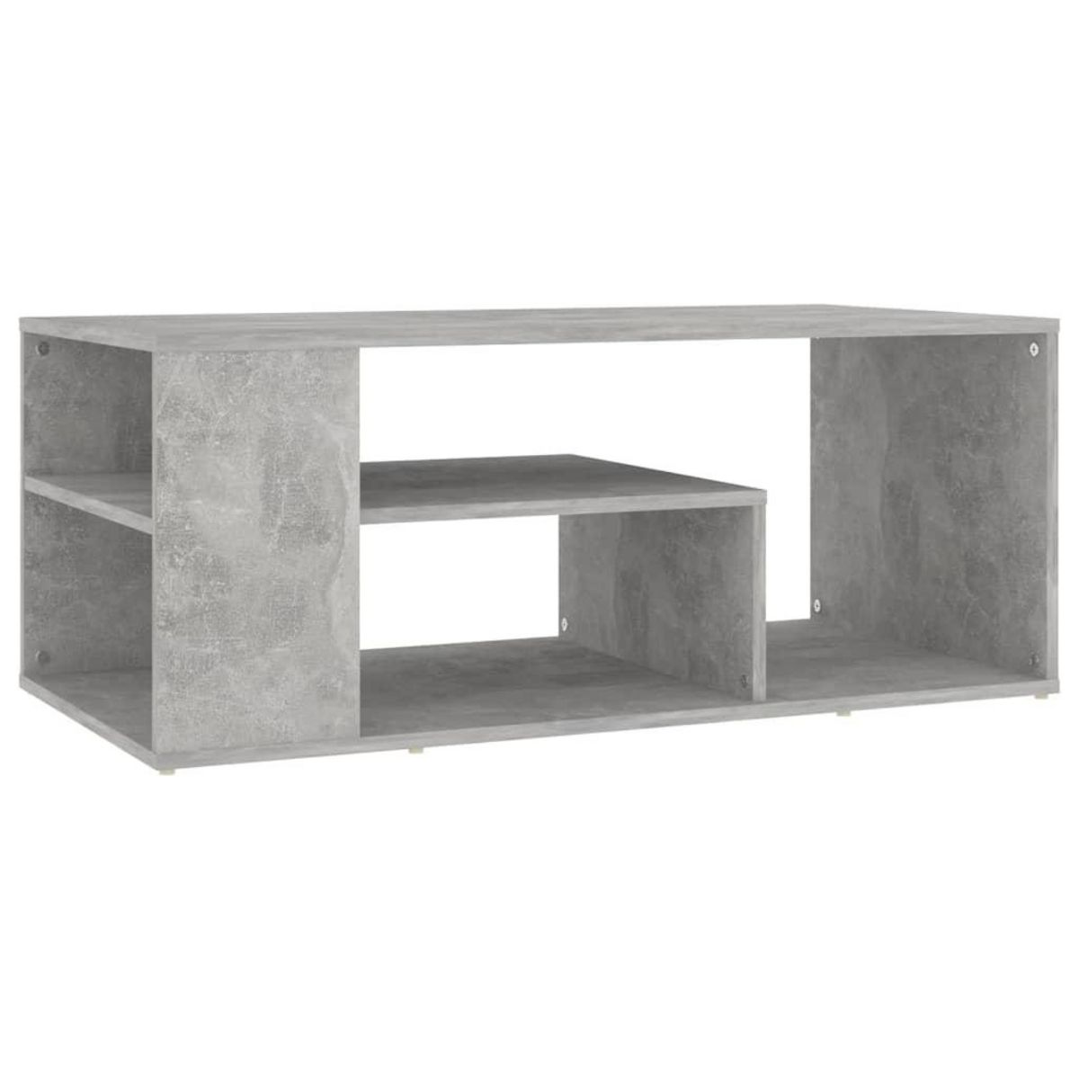 VIDAXL Table basse gris beton 100x50x40 cm bois d'ingenierie