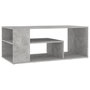 Voir la diapositive 2 : VIDAXL Table basse gris beton 100x50x40 cm bois d'ingenierie