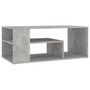 Voir la diapositive 2 : VIDAXL Table basse gris beton 100x50x40 cm bois d'ingenierie