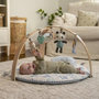 Voir la diapositive 4 : MARKET24 INGENUITY Tapis d'éveil bébé pliable Cosy Spot Elephant,coussin reversible, arche de jeux en bois, mirroir et jouets sensorie