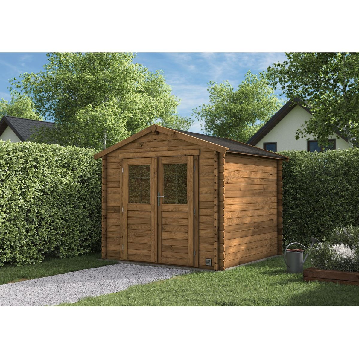 Forest Style Abri de jardin bois - 4,9m² - NICIA