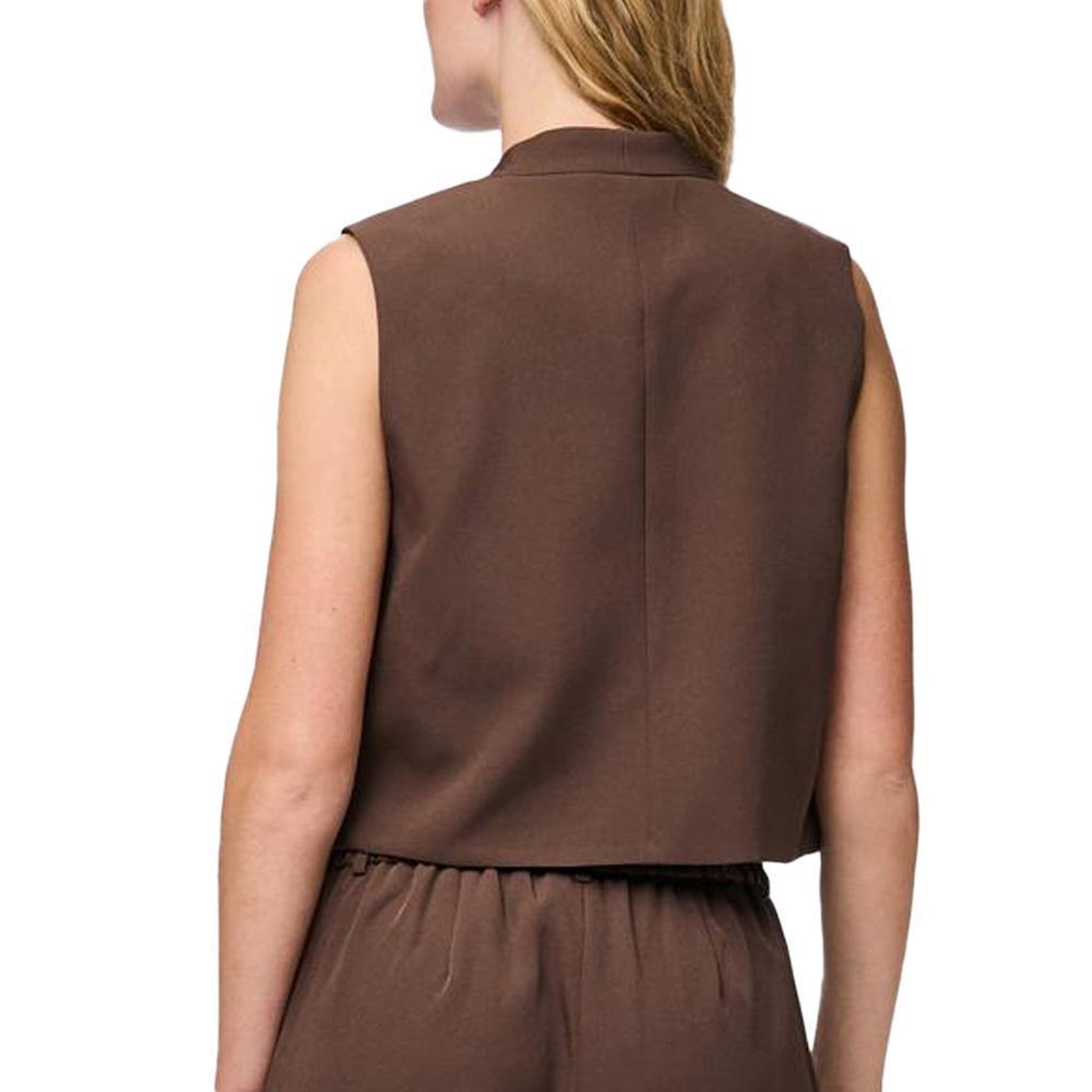 Voir la diapositive 2 : Pieces Gilet Marron Femme Pieces Pcminni Flower