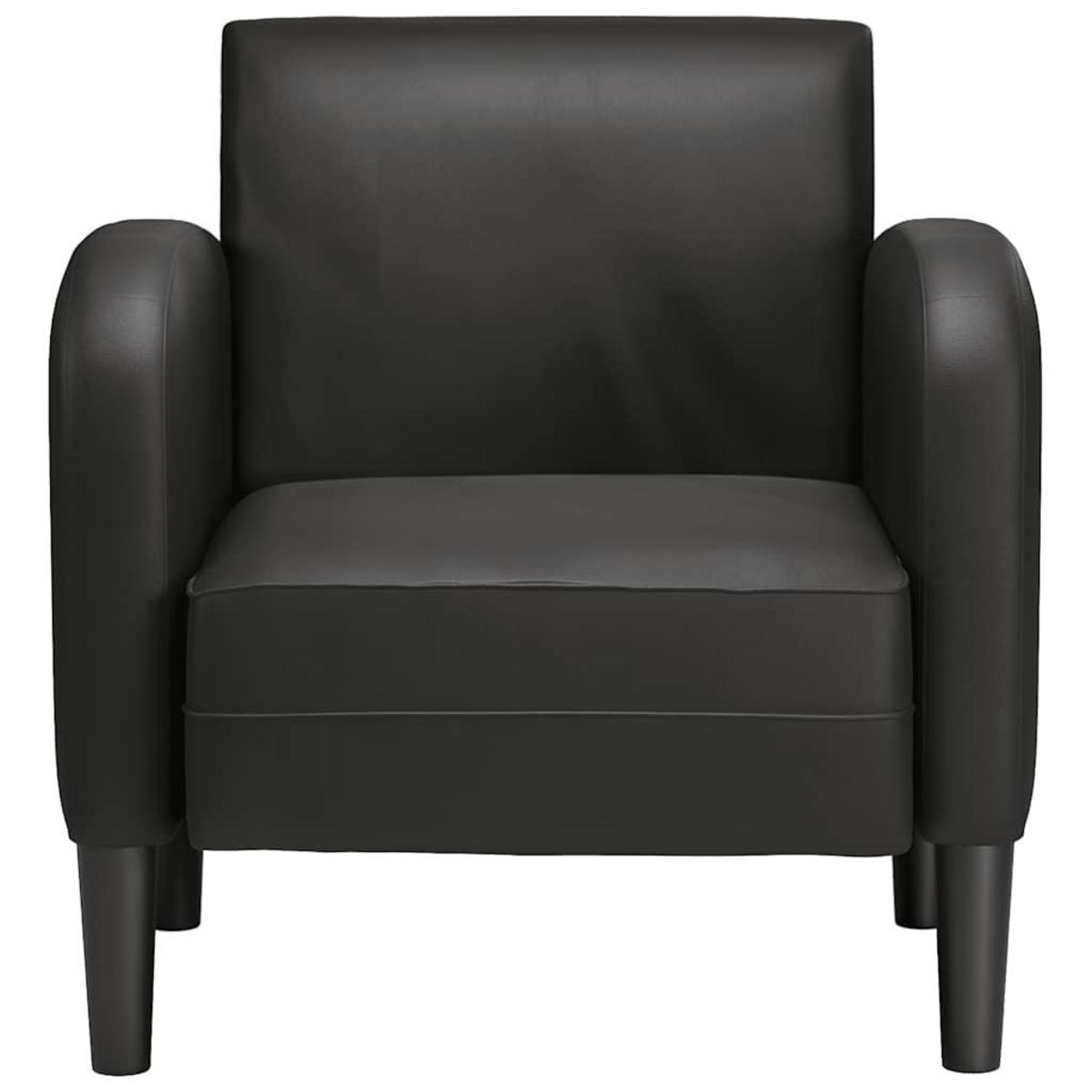 VIDAXL Chaise de canape avec accoudoirs noir 54 cm similicuir