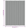 Voir la diapositive 6 : VIDAXL Panneaux de toiture 36 pcs Acier galvanise Gris 60x45 cm