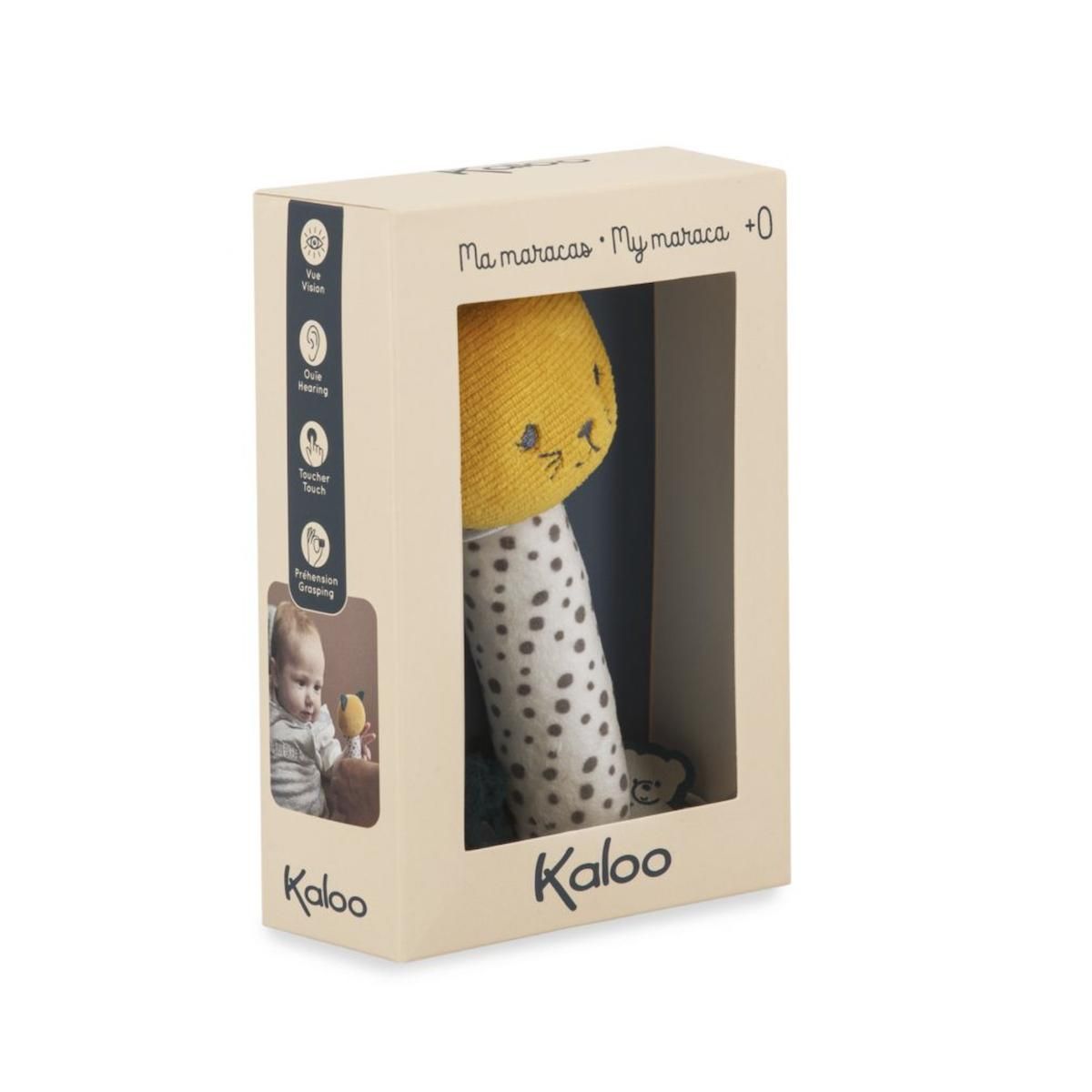 Kaloo Stimuli hochet maracas en tissu