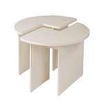 Habitat et Jardin Table basse en bois  Moira  90 x 90 x 41 cm - Blanc de bois