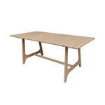 SWEEEK Table de jardin bois d'acacia naturel 8 places - Aroha