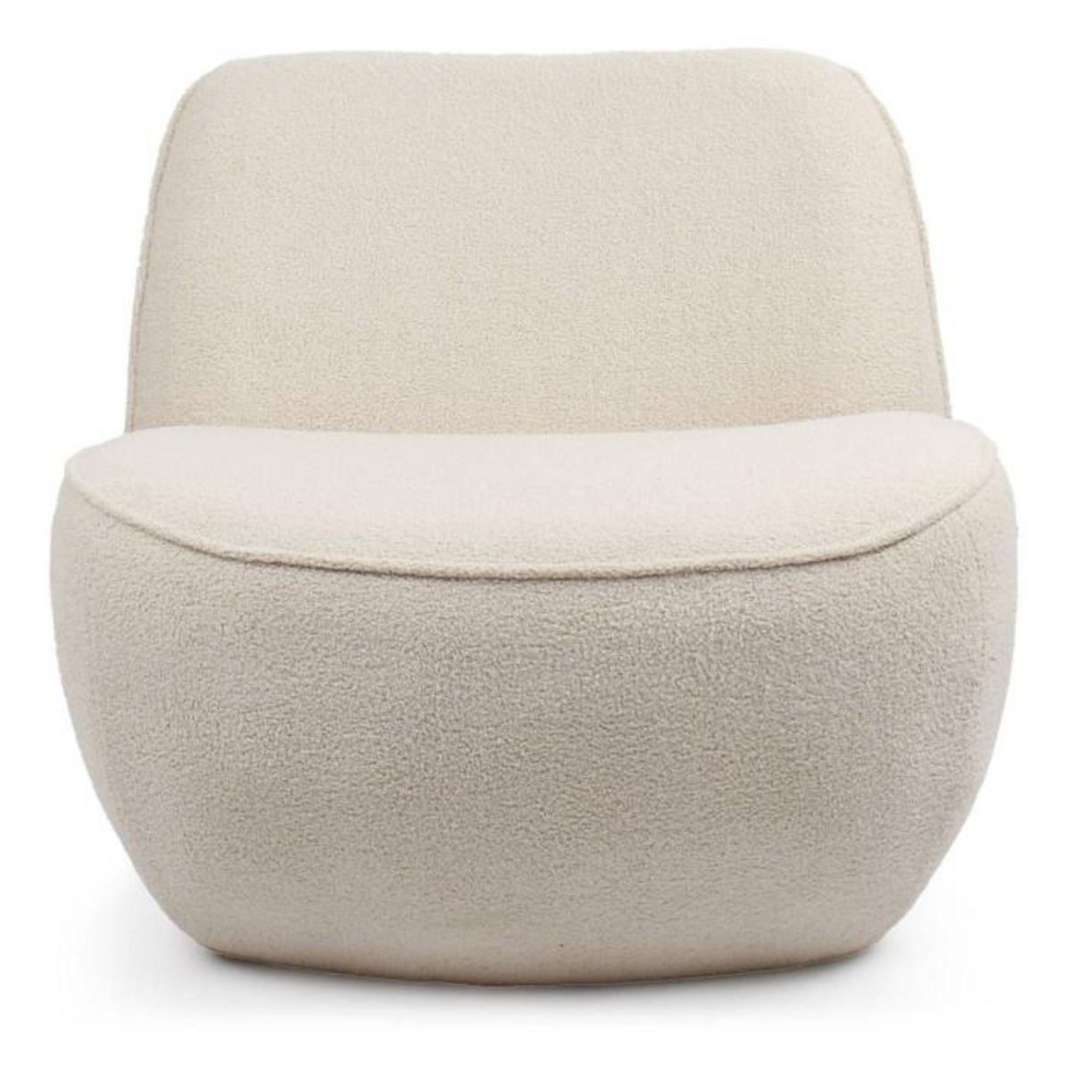 Paris Prix Fauteuil Design Bouclette  Agustin  94cm Beige