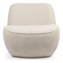 Voir la diapositive 2 : Paris Prix Fauteuil Design Bouclette  Agustin  94cm Beige