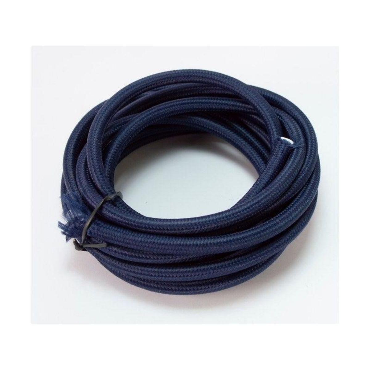 CENTRALE BRICO Câble tissu rond, bleu marine, 3 m