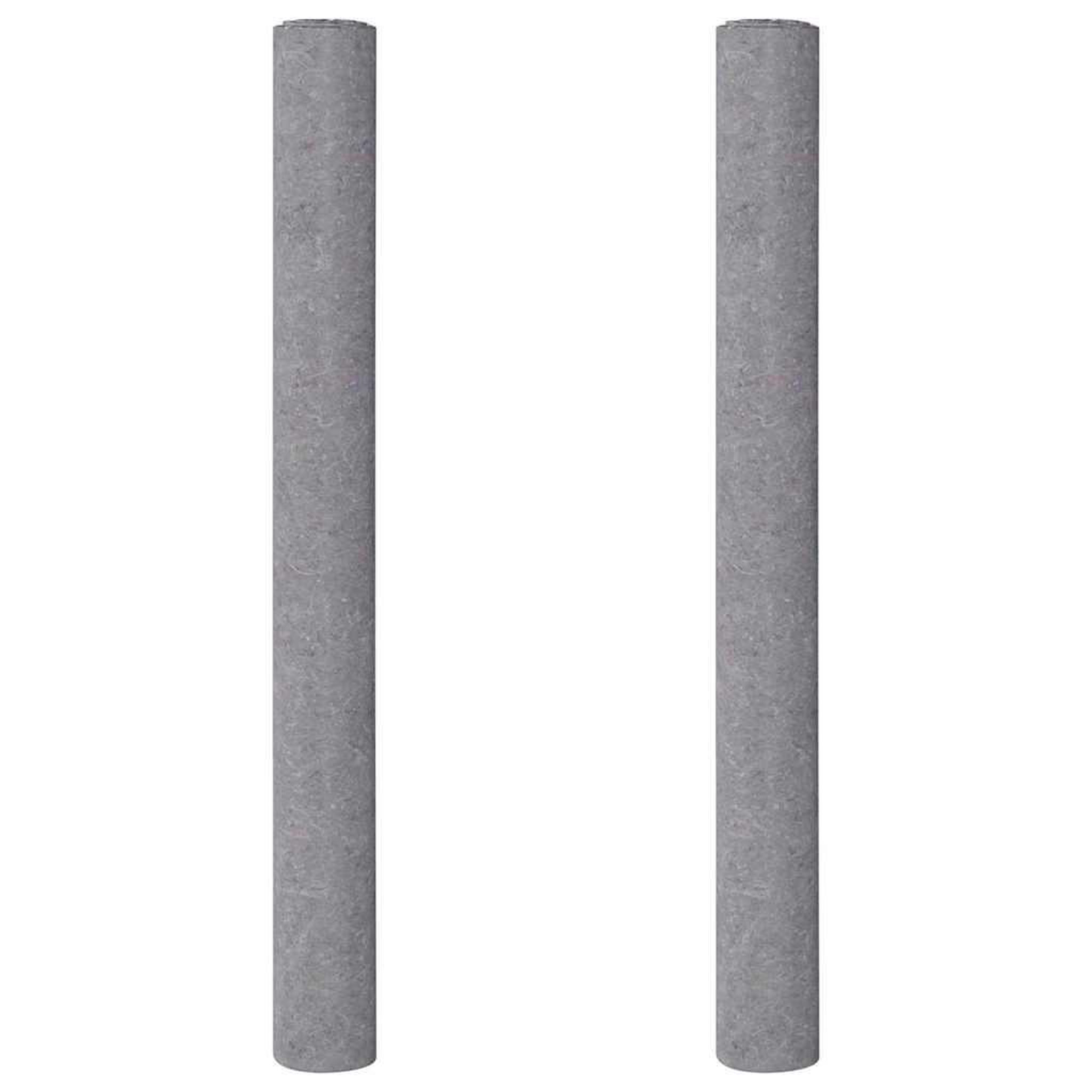 Voir la diapositive 2 : VIDAXL Polaires de peintre antiderapantes 2 pcs 515 cm 220 g/m² gris