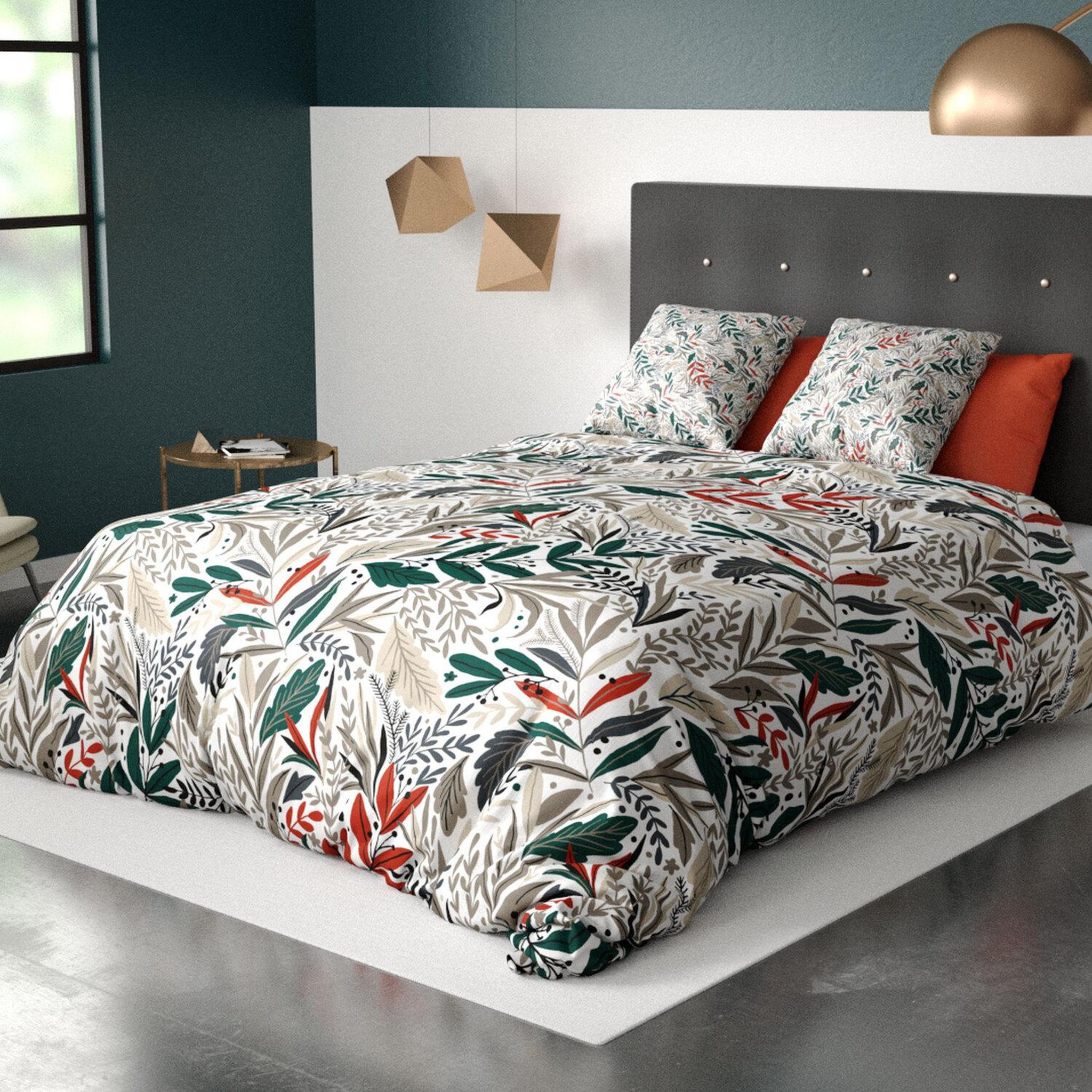 Voir la diapositive 1 : Les Ateliers du Linge Parure de couette 100%polyester 60gsm-luziola