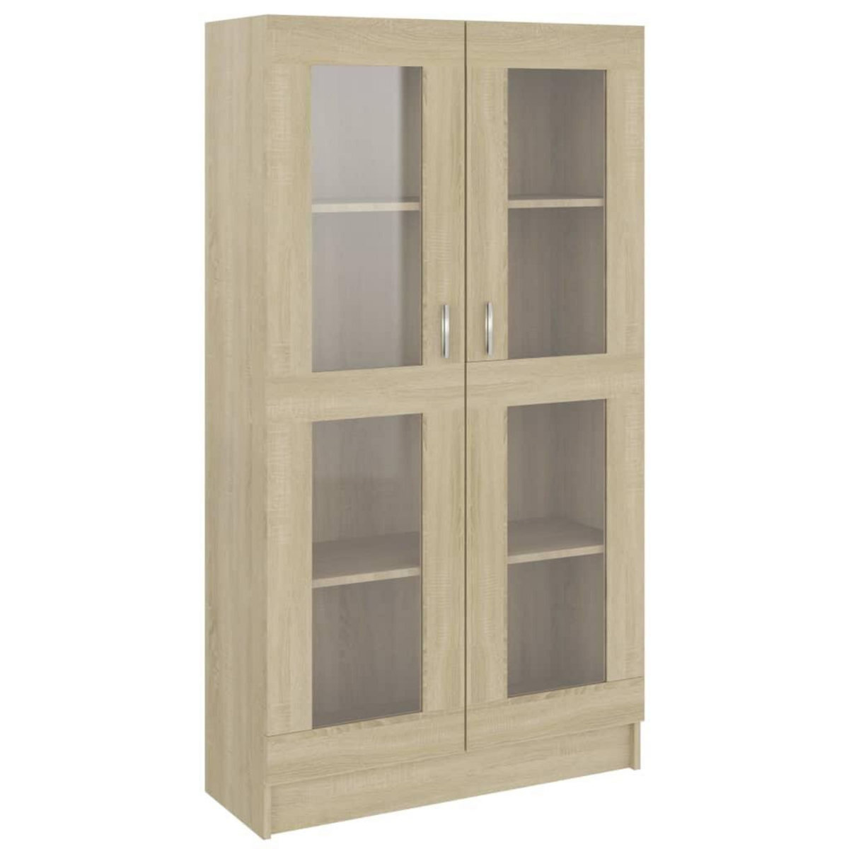 VIDAXL Armoire a vitrine Chene sonoma 82,5x30,5x150 cm Bois ingenierie