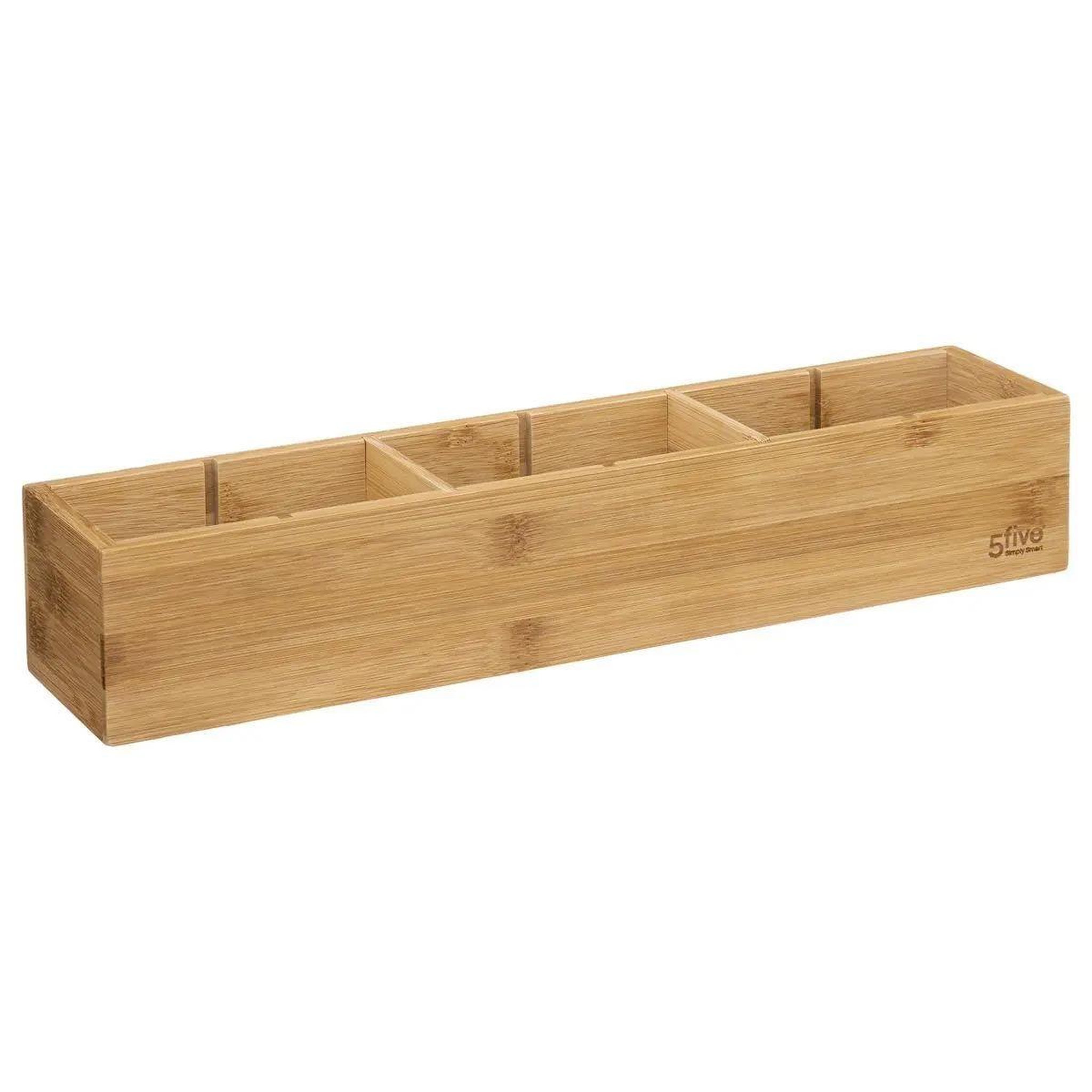 Voir la diapositive 1 : FIVE Organiseur bambou à compartiments  tidy smart  8x38cm naturel