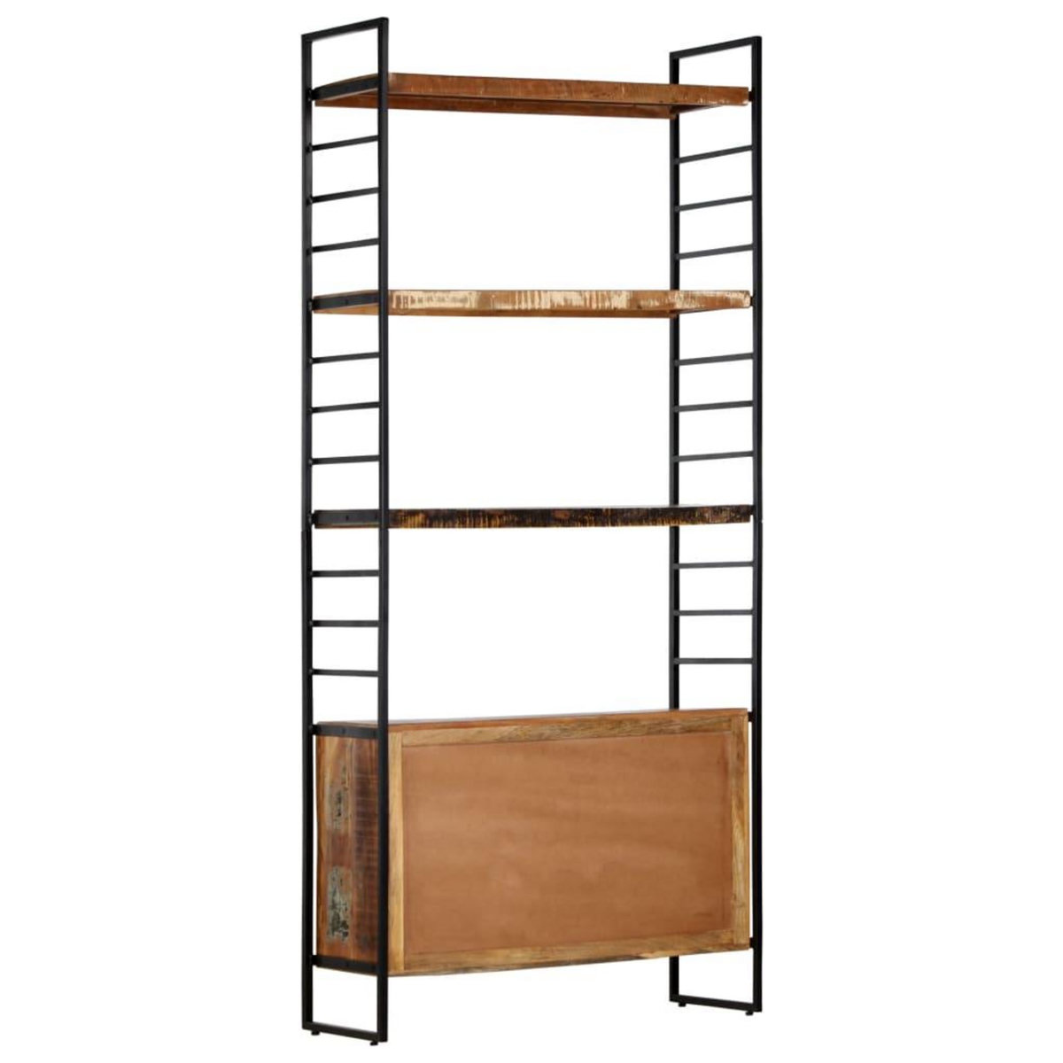 VIDAXL Bibliotheque 4 niveaux 80x30x180 cm Bois solide de recuperation