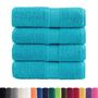 Voir la diapositive 2 : VIDAXL Serviettes de visage de qualité sup. SOLUND 4 pcs turquoise